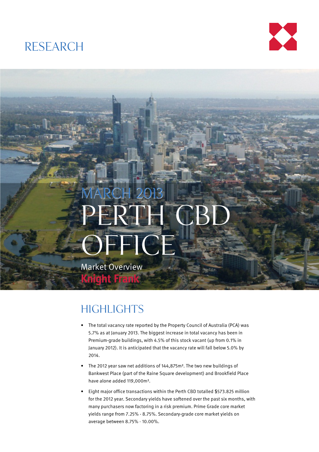 PERTH CBD OFFICE Market Overview