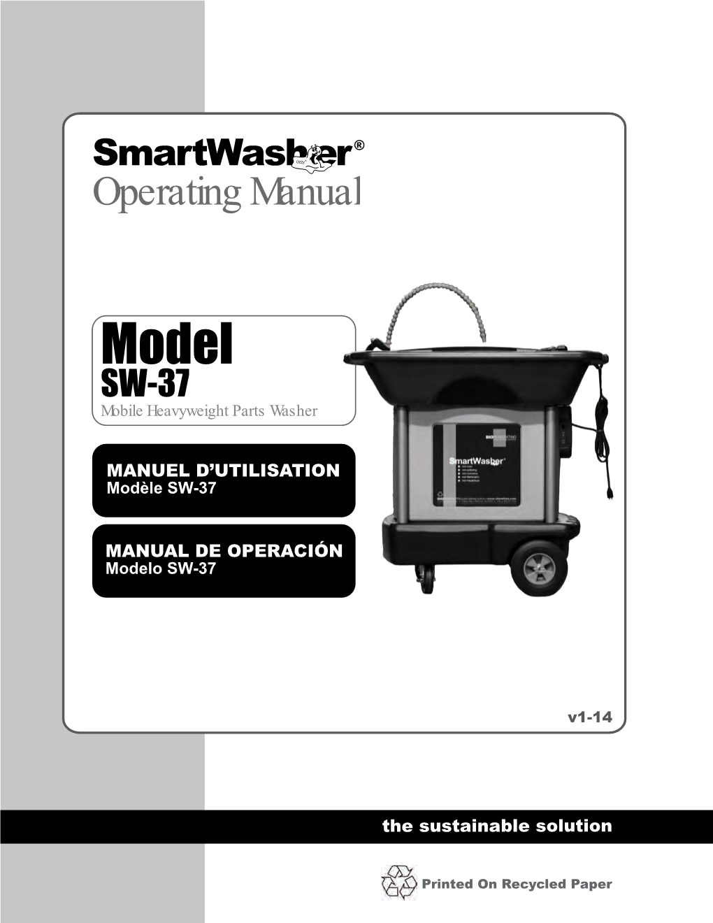 Smartwashozzy ® Re Operating Manual