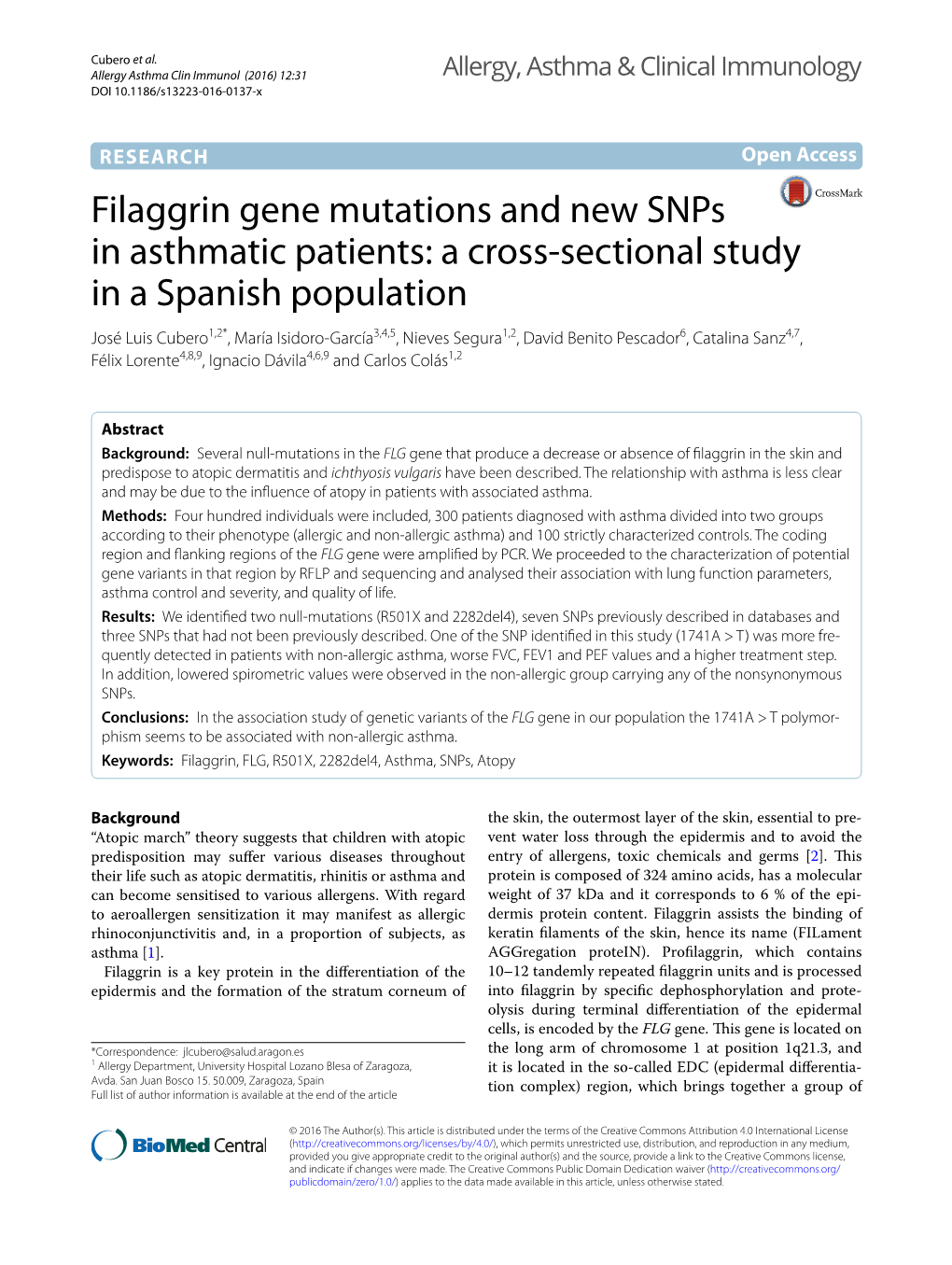 Filaggrin Gene Mutations and New Snps in Asthmatic Patients