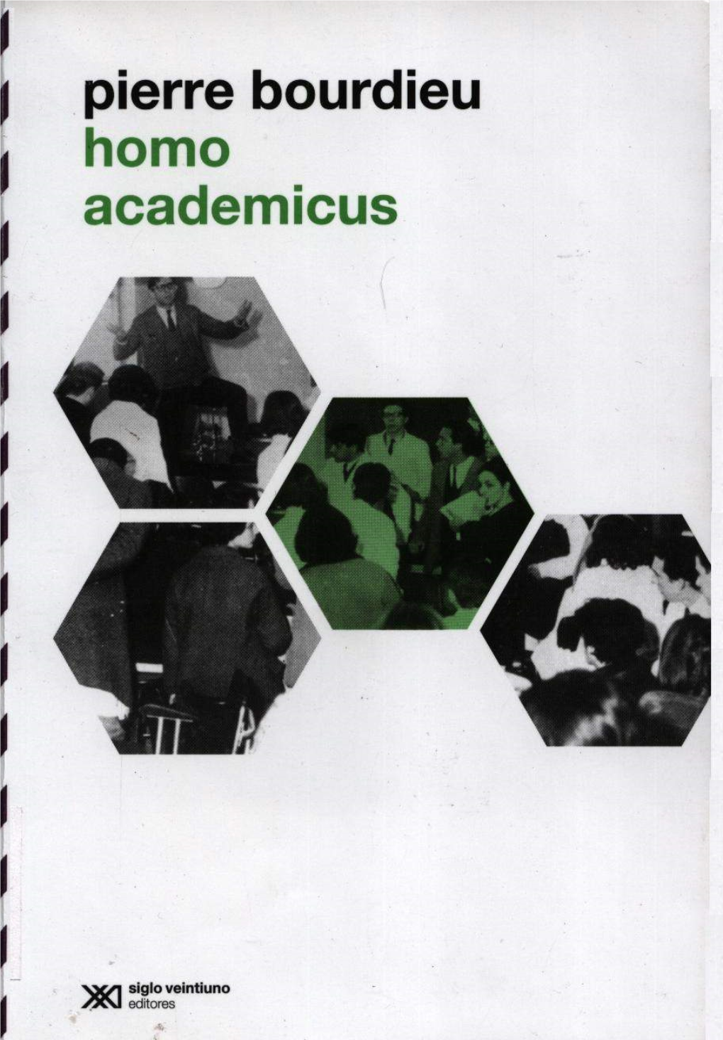 Pierre Bourdieu Horno Academicus