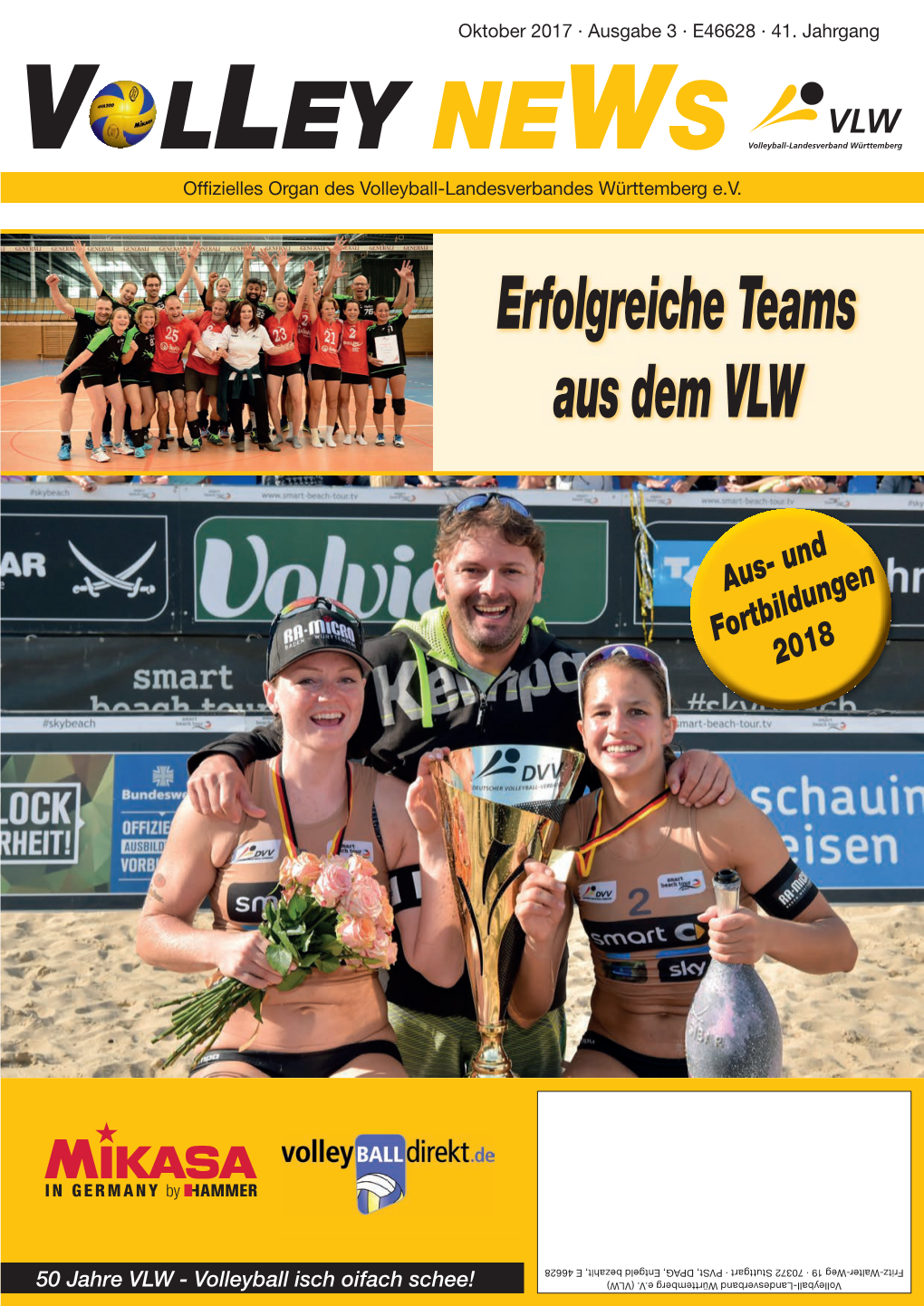 VOLLEY NEWS Ofﬁ Zielles Organ Des Volleyball-Landesverbandes Württemberg E.V