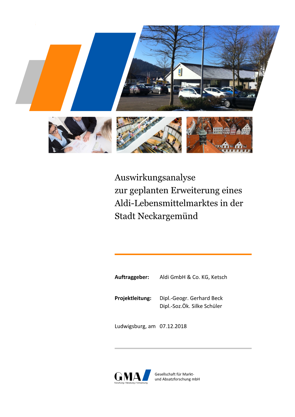 Auswirkungsanalyse Zur Geplanten Erweiterung Eines Aldi-Lebensmittelmarktes in Der Stadt Neckargemünd