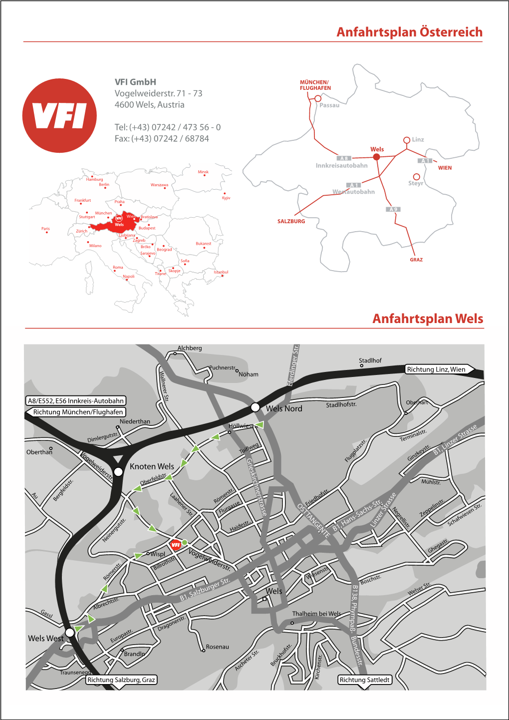 Route Plan Wels