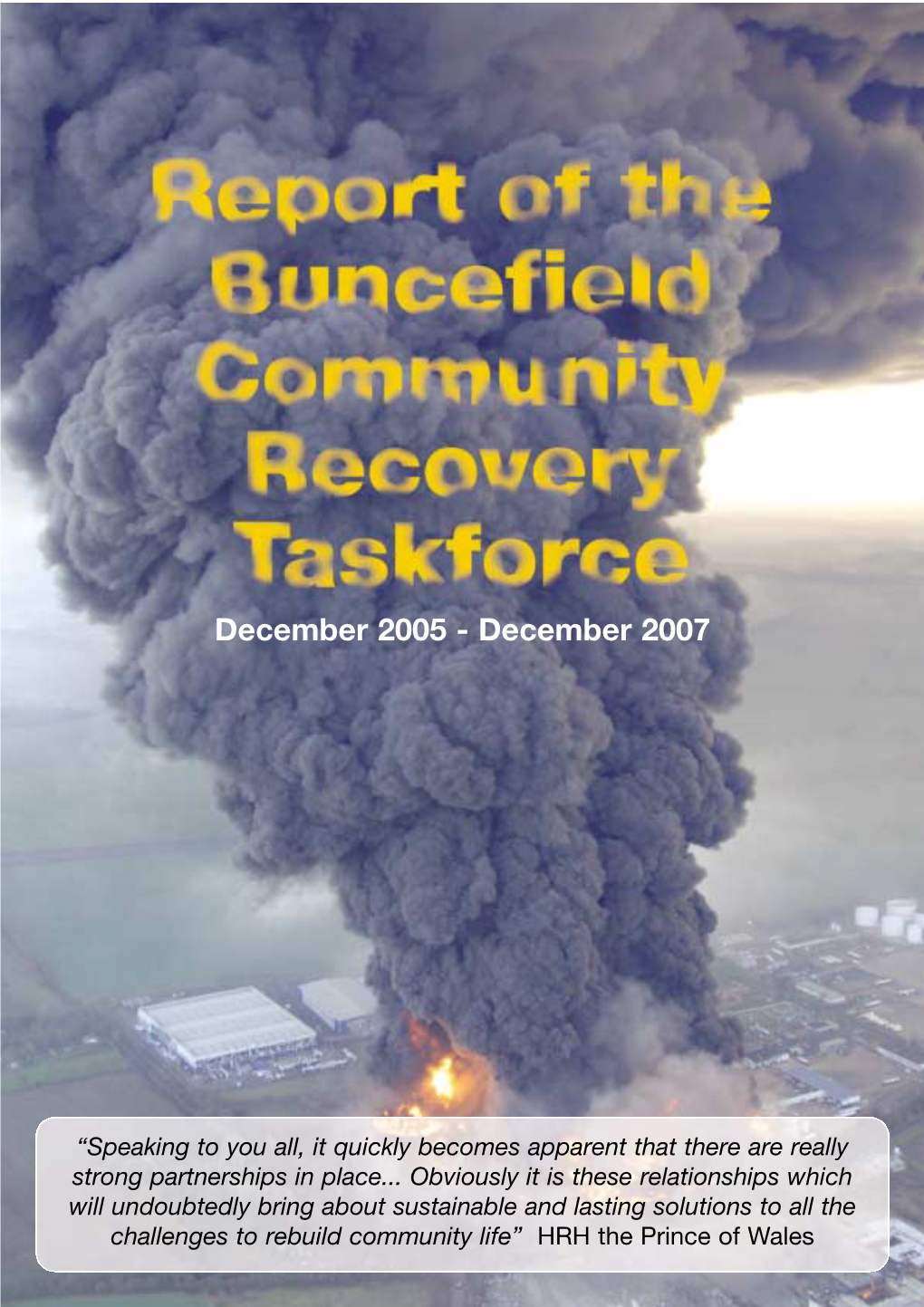 Report of the Buncefield Community Recovery Taskforce