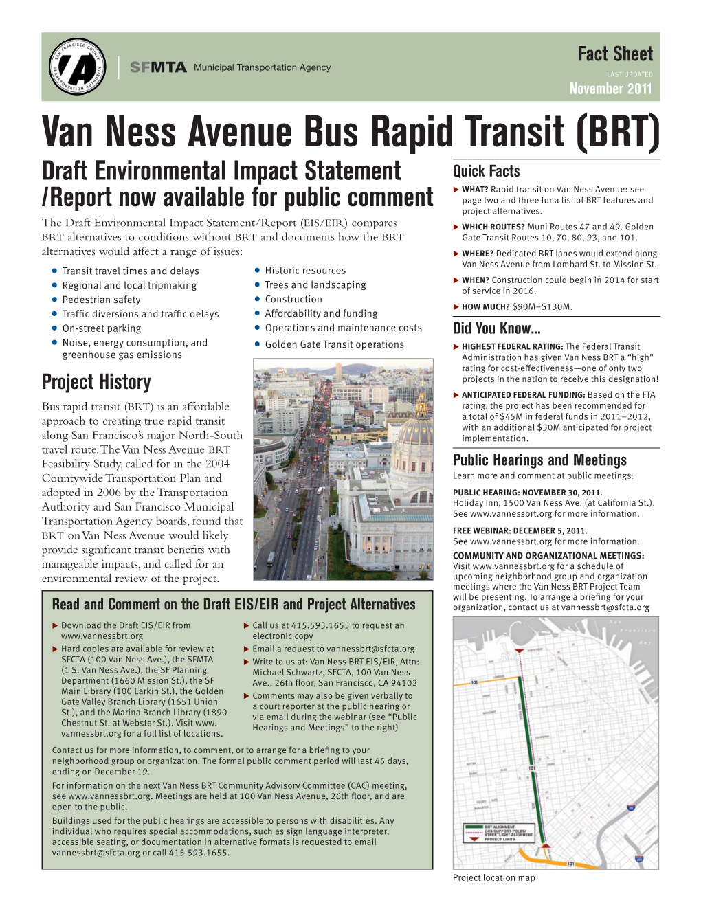 Van Ness Avenue Bus Rapid Transit (BRT)