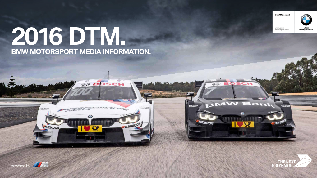 Bmw Motorsport Media Information