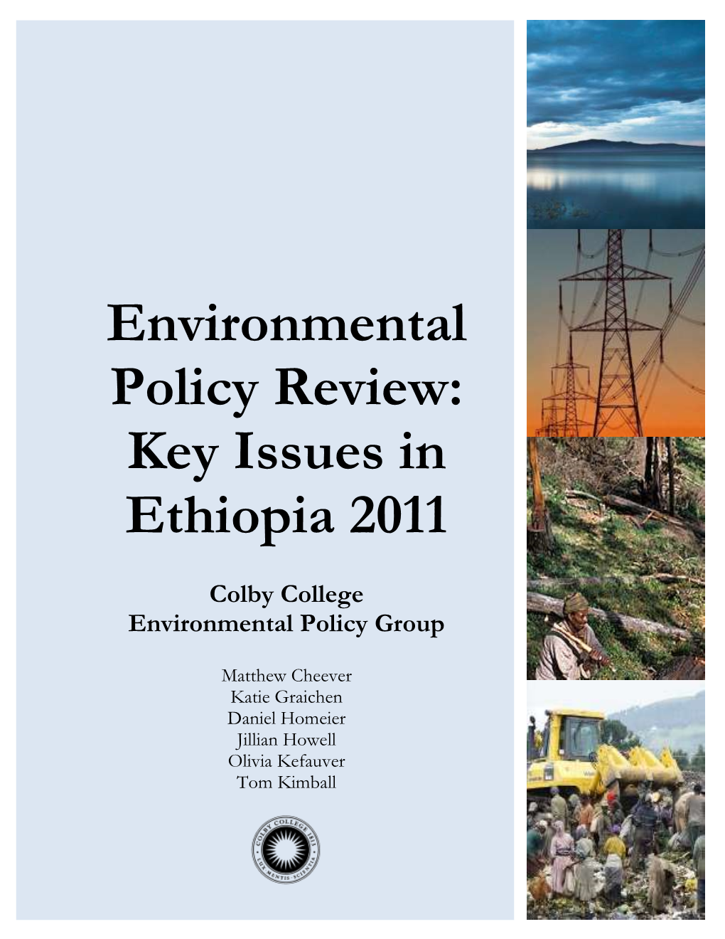 Environmental Policy Review: Key Issues in Ethiopia 2011