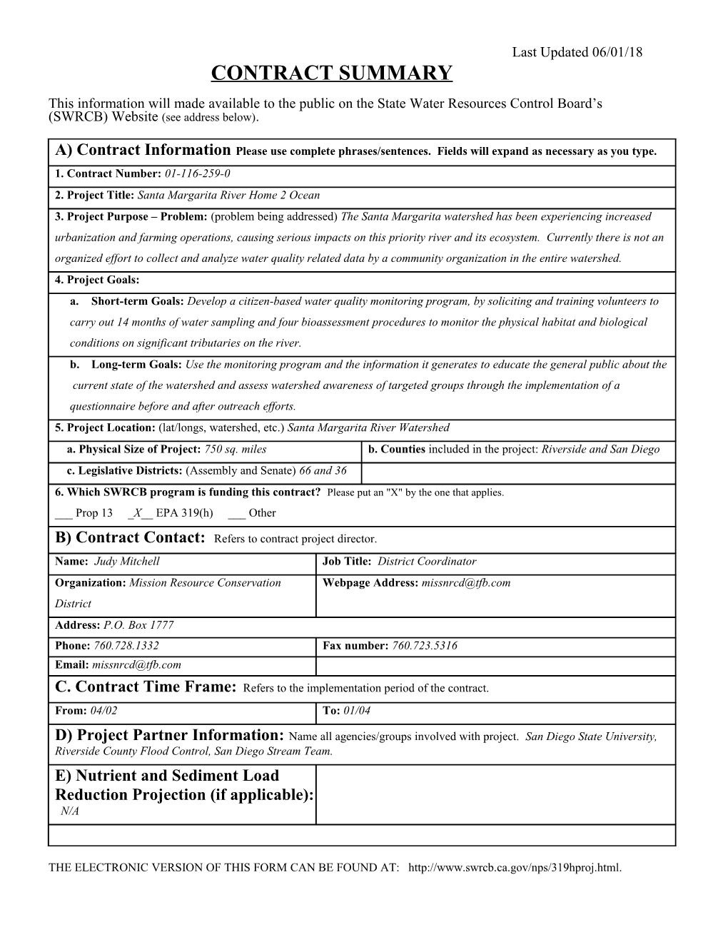 Natural Resource Project Inventory (NRPI) s7