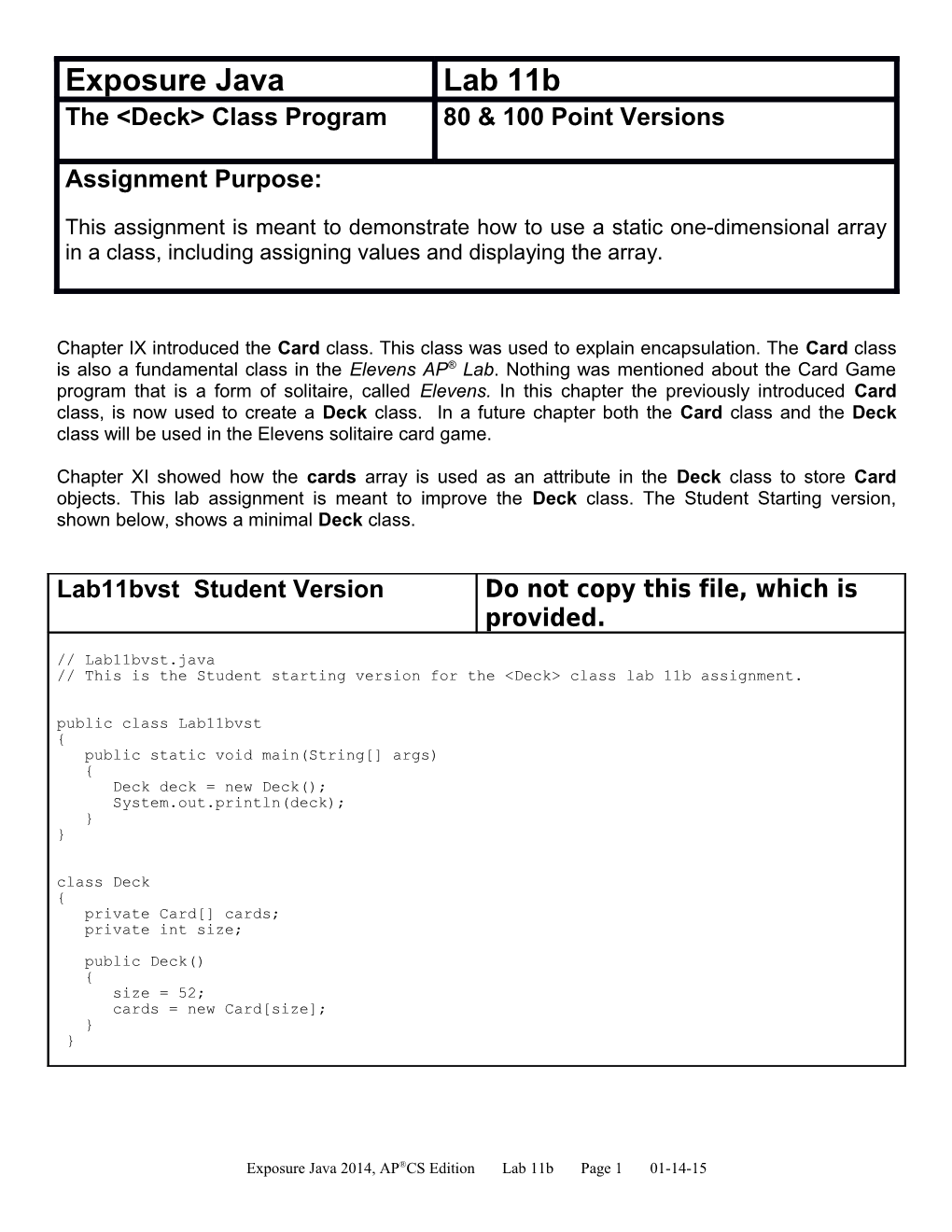 AP Computer Science I s1