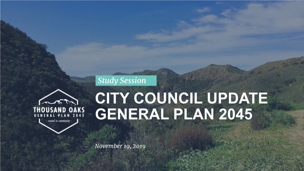City Council Update General Plan 2045