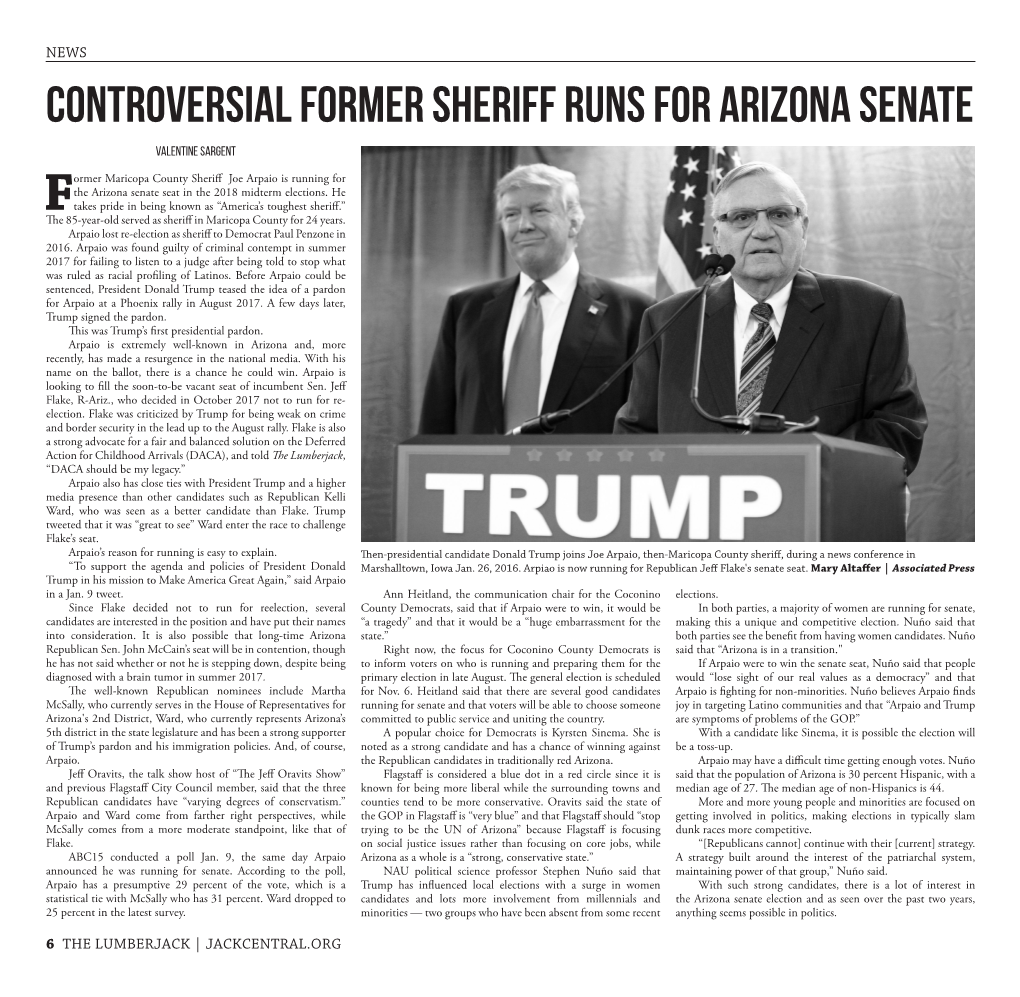 Controversial Former Sheriff Runs for Arizona Senate