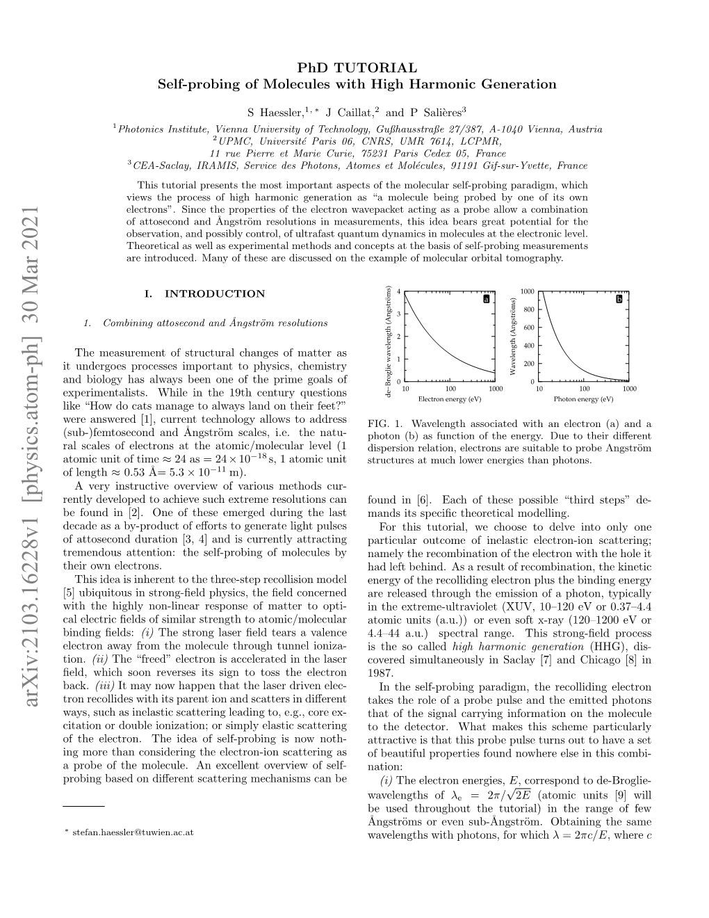 Self-Probing of Molecules with High Harmonic Generation