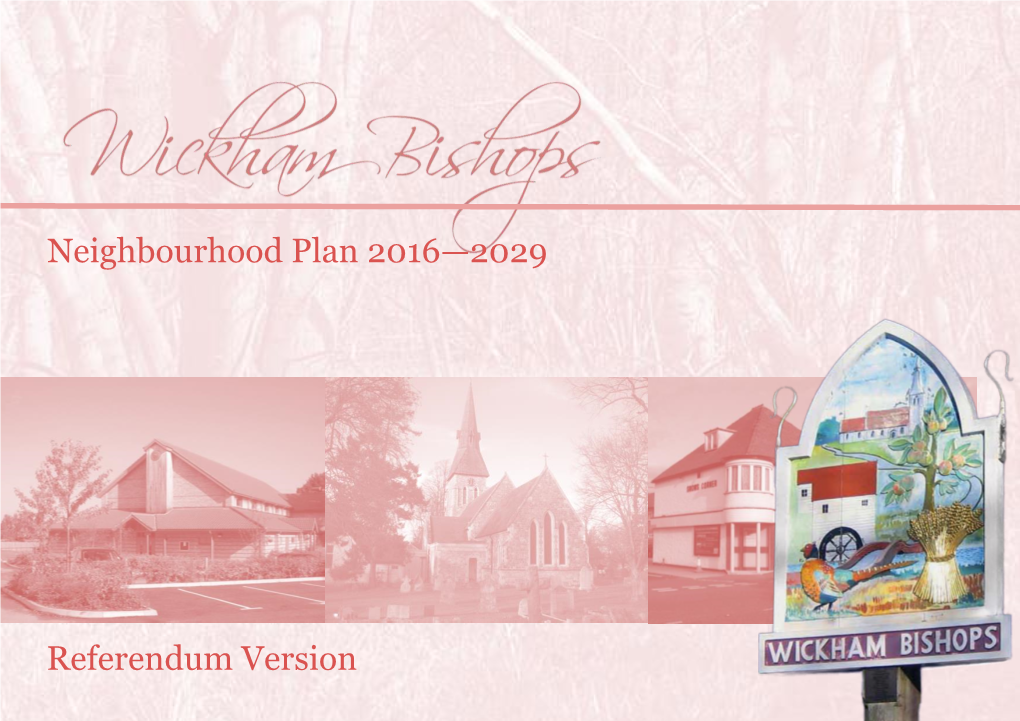 Referendum Version Neighbourhood Plan 2016—2029