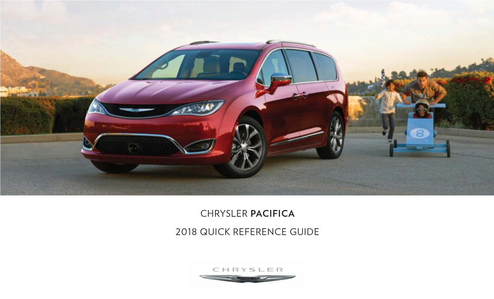 2018 Chrysler Pacifica Quick Reference Guide