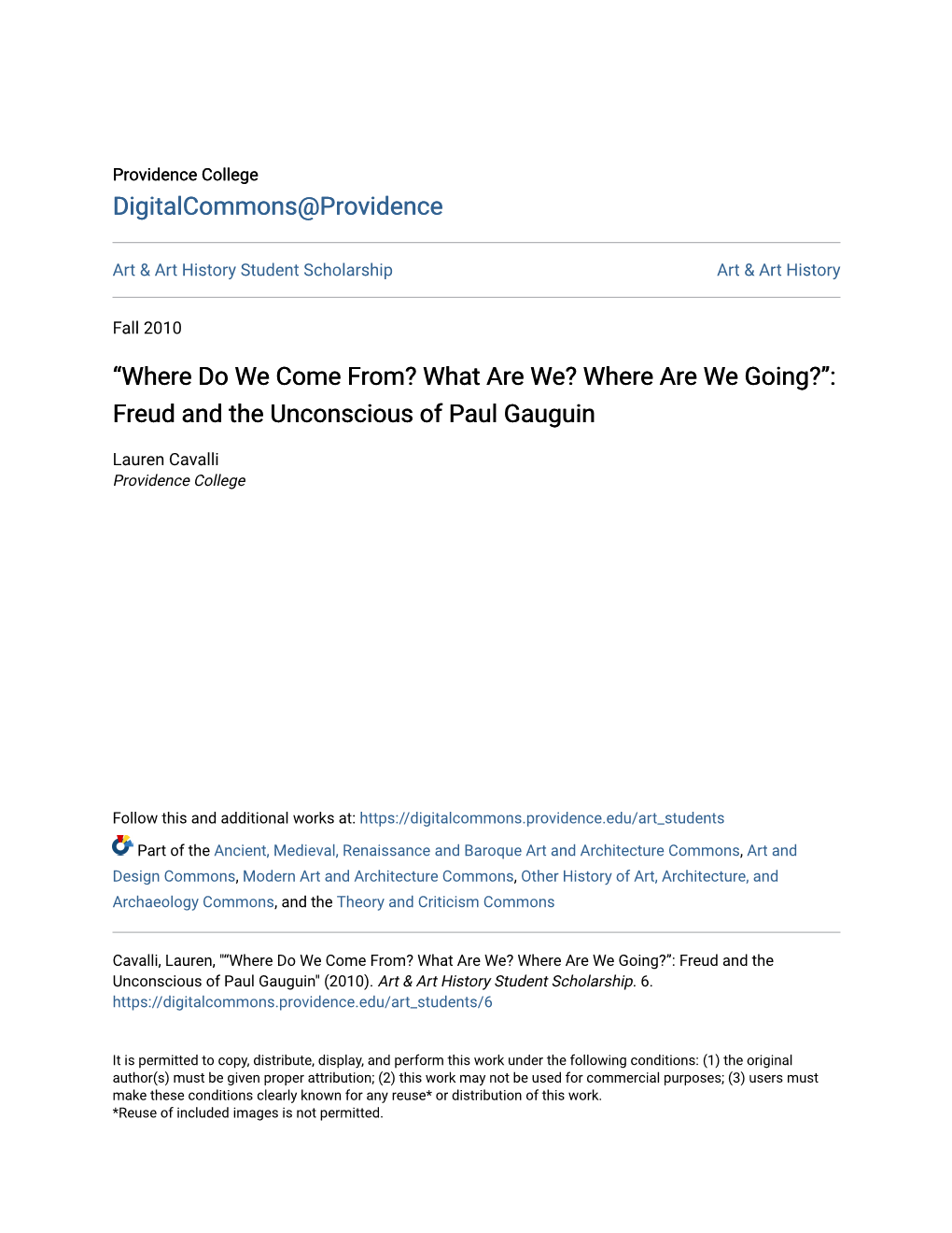 Freud and the Unconscious of Paul Gauguin