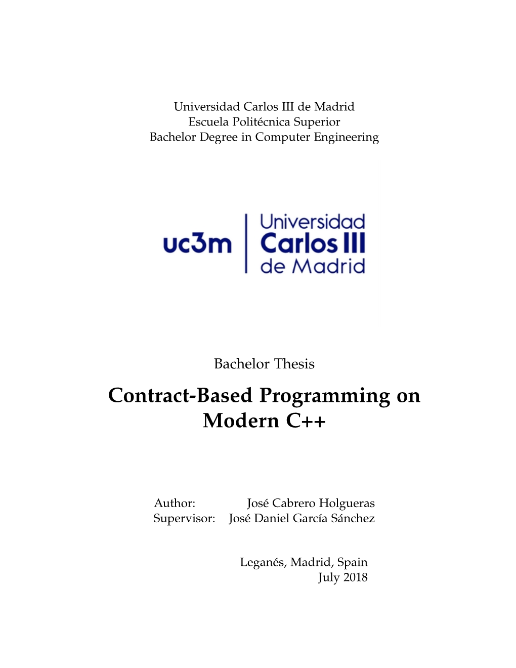 Contract-Based Programming on Modern C++