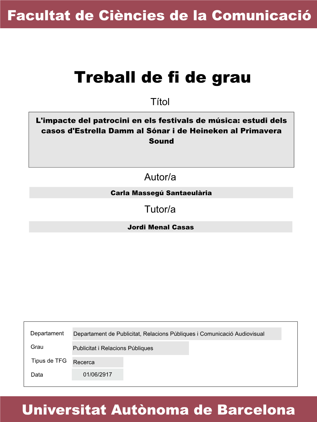 Treball De Fi De Grau Títol