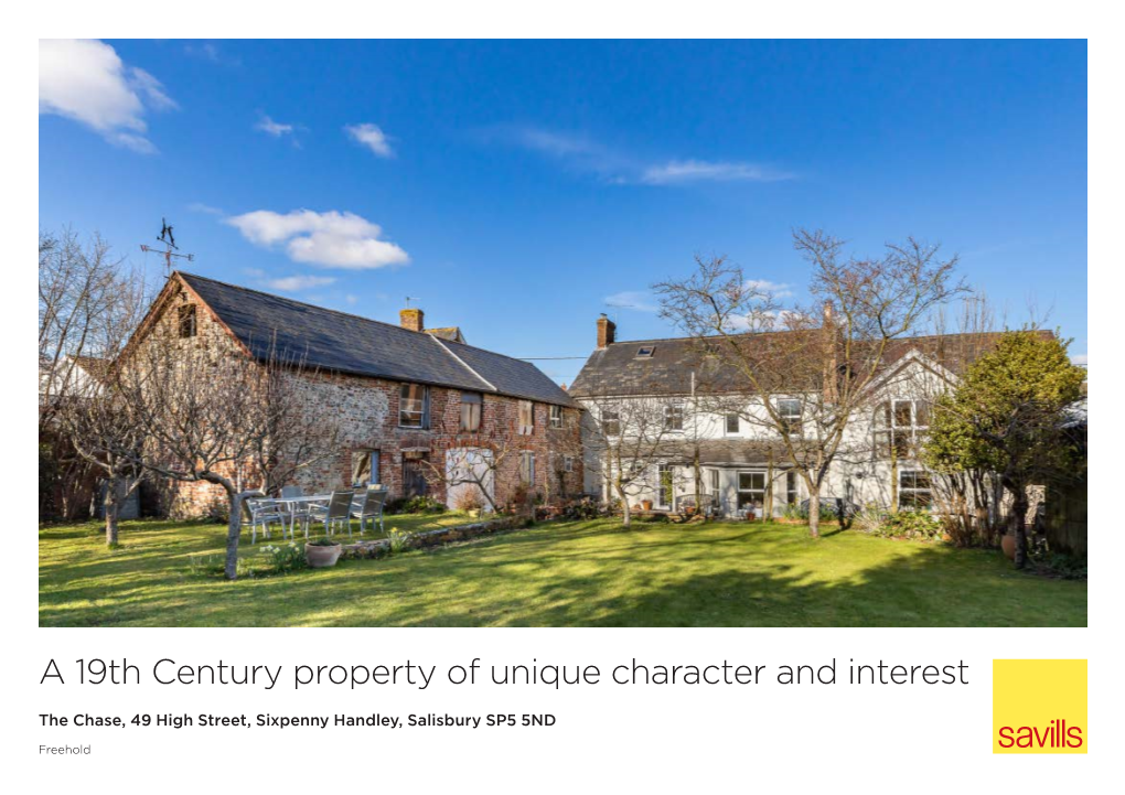A 19Th Century Property of Unique Character and Interest