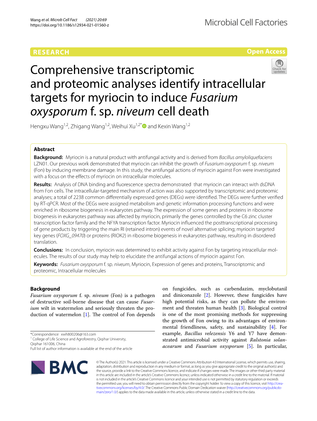 Fusarium Oxysporum F