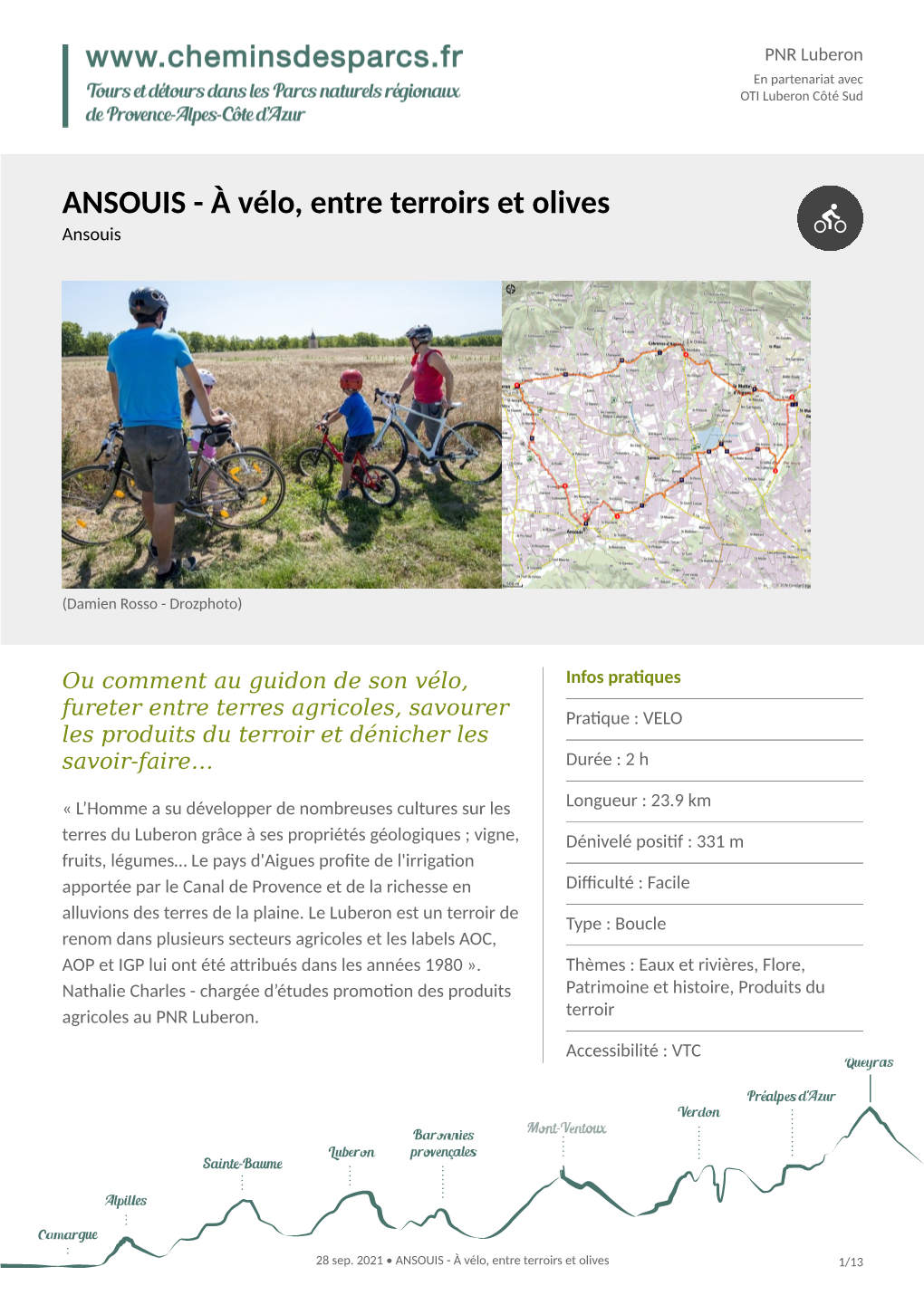 ANSOUIS - À Vélo, Entre Terroirs Et Olives Ansouis