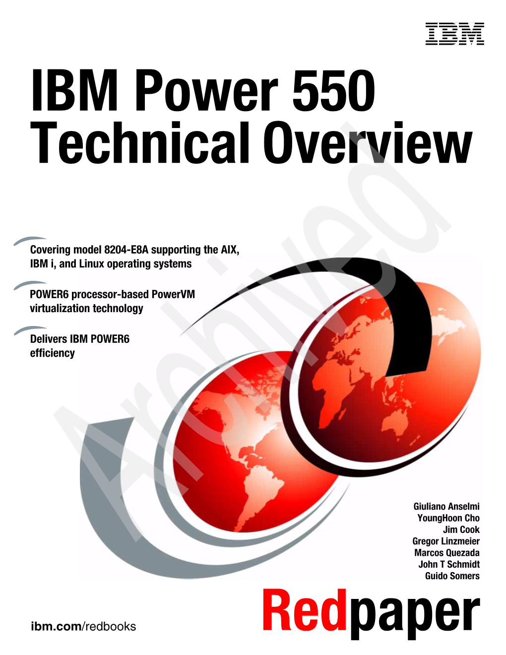 IBM Power 550 Technical Overview