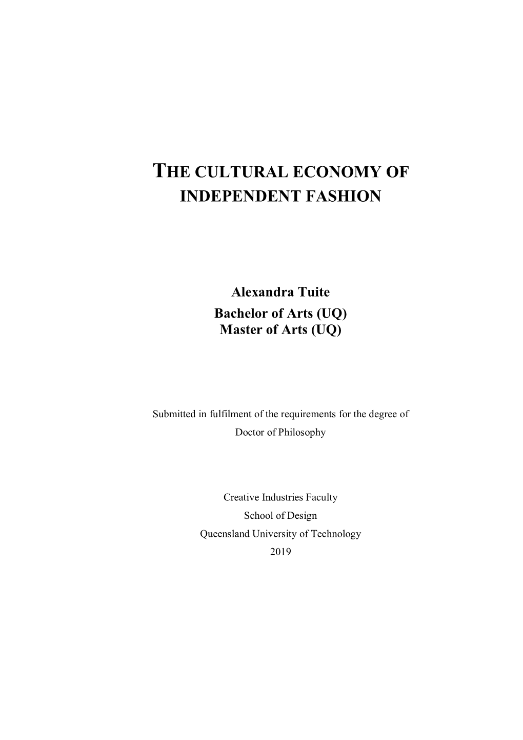 Alexandra Tuite Thesis