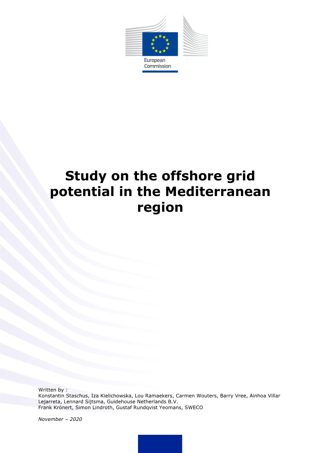 Study on the Offshore Grid Potential in the Mediterranean Region