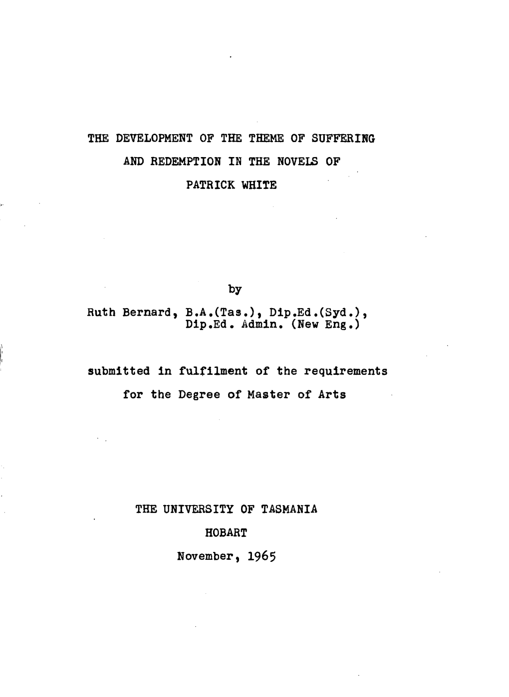 Whole Bernardruth1966 Thesis.Pdf