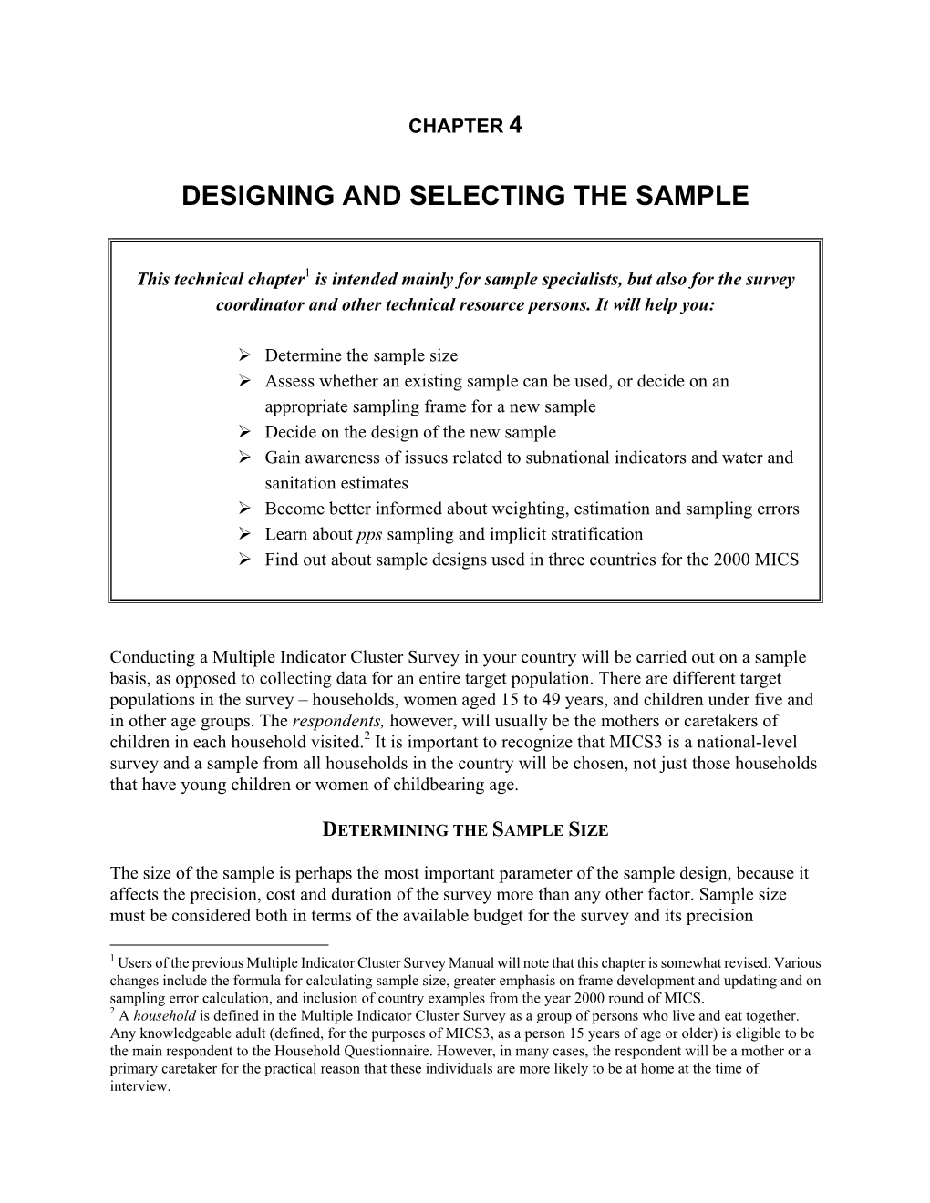 Designing and Selecting the Sample