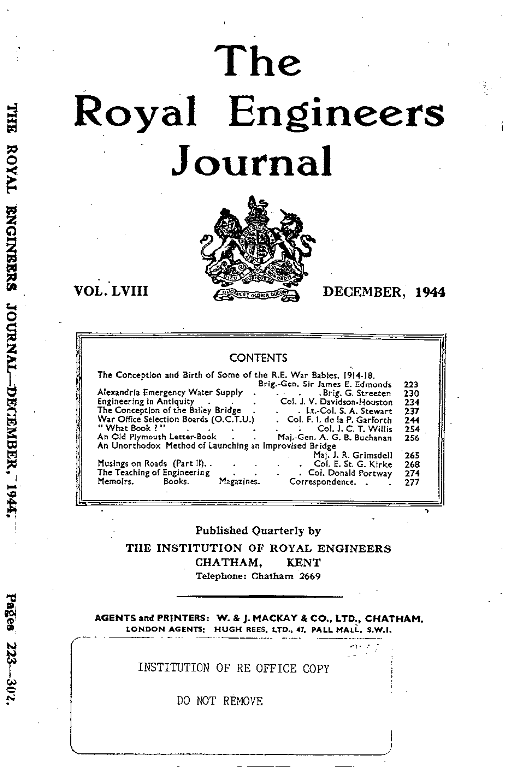 The Royal Engineers Journal