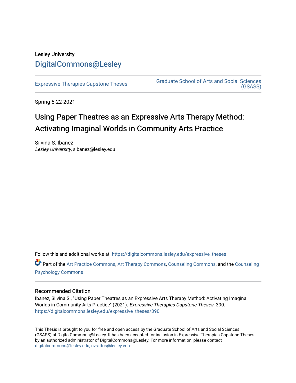 Using Paper Theatres As an Expressive Arts Therapy Method: Activating Imaginal Worlds in Community Arts Practice