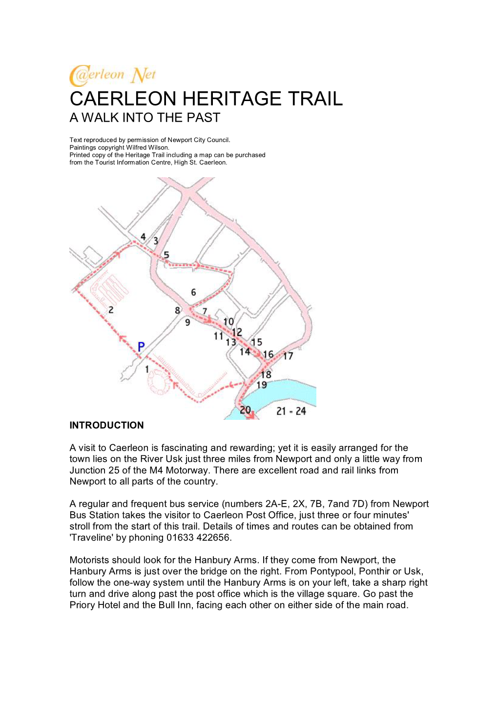 Caerleon Heritage Trail a Walk Into the Past