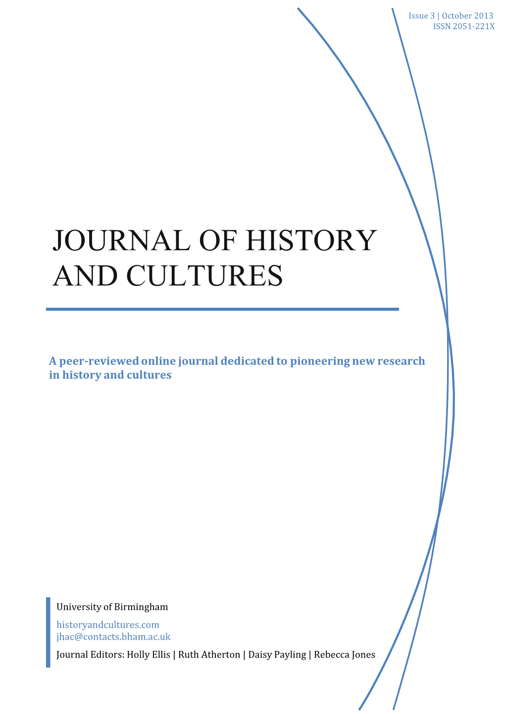 Journal of History and Cultures