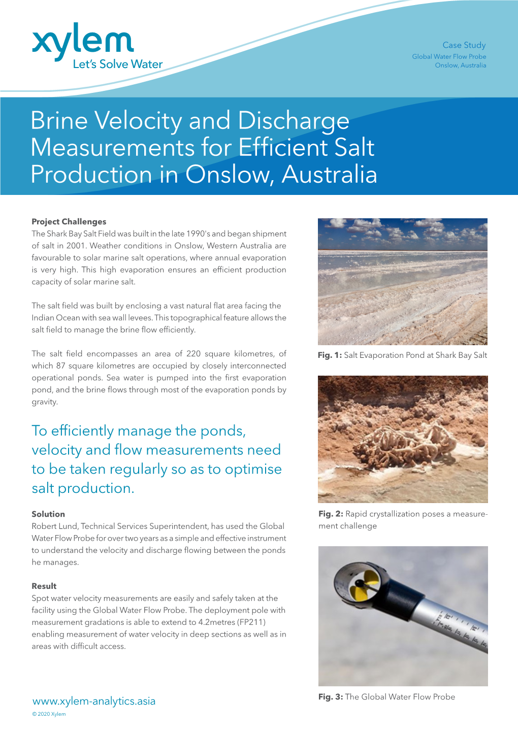 Brine Velocity and Discharge Measurements for Efficient Salt Production in Onslow, Australia