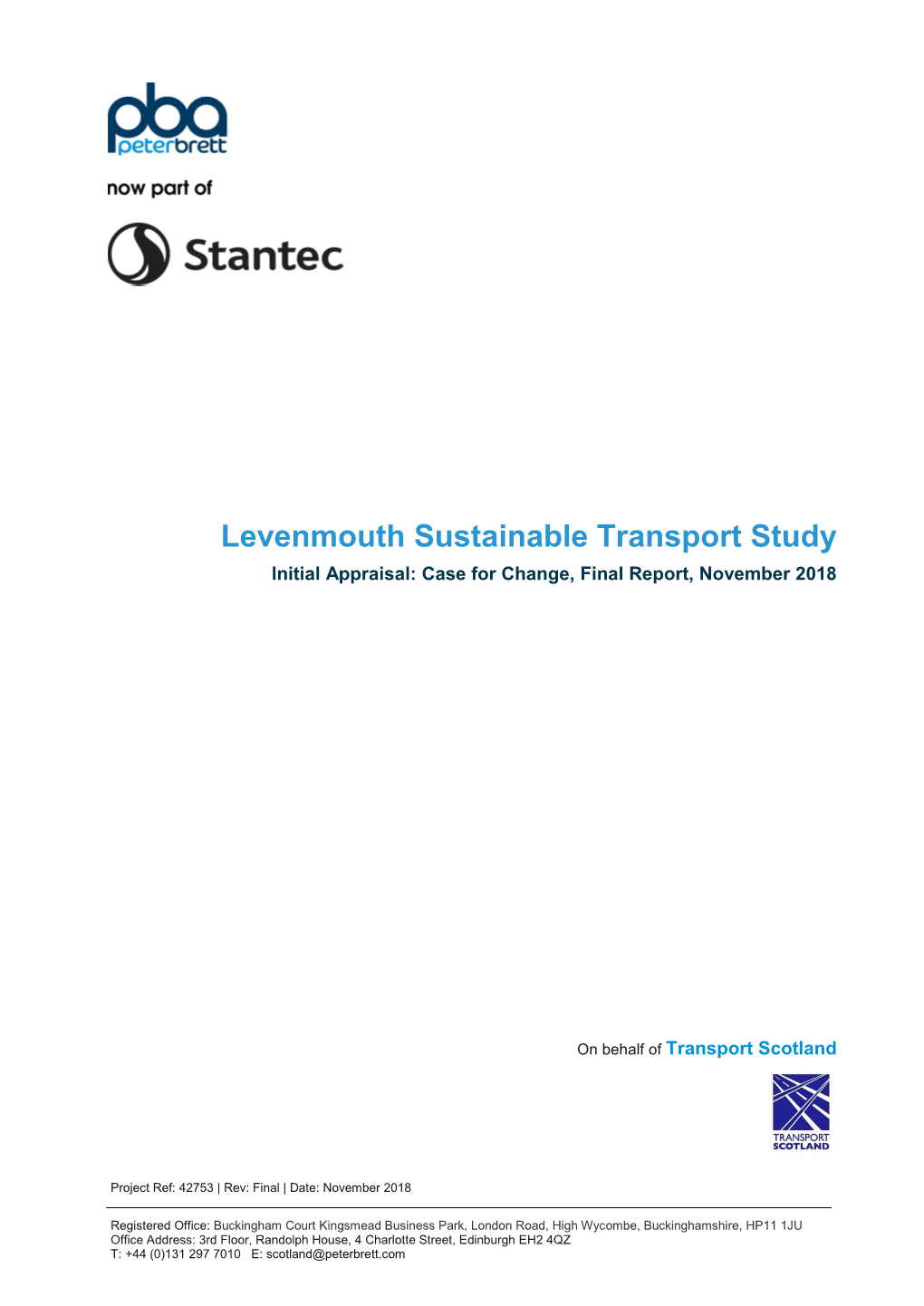 Levenmouth Sustainable Transport Study.Pdf