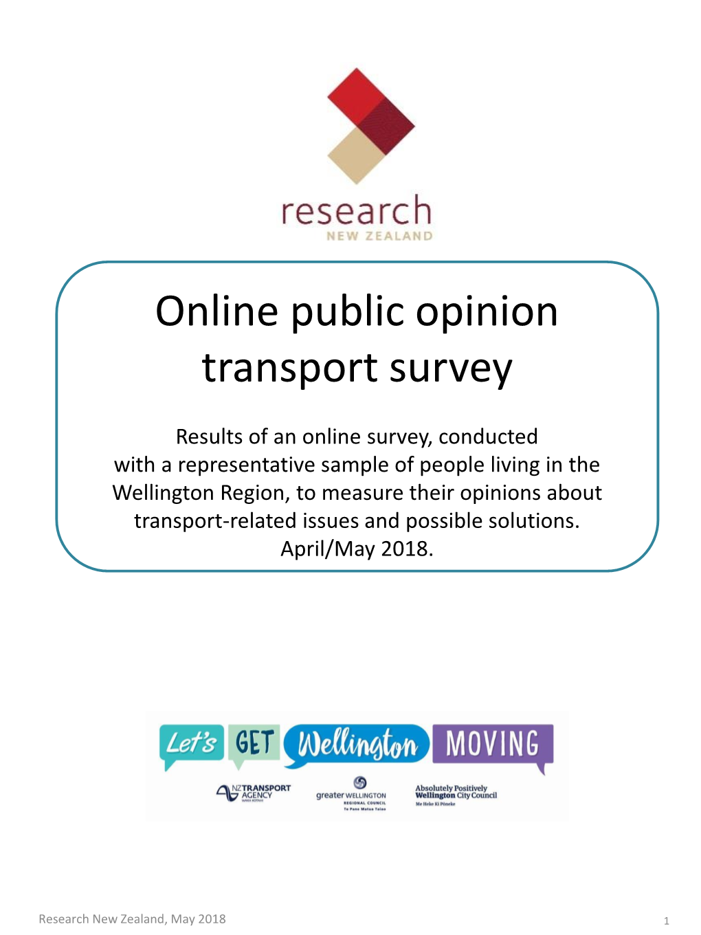 Research NZ – Online Public Opinion Transport Survey Report