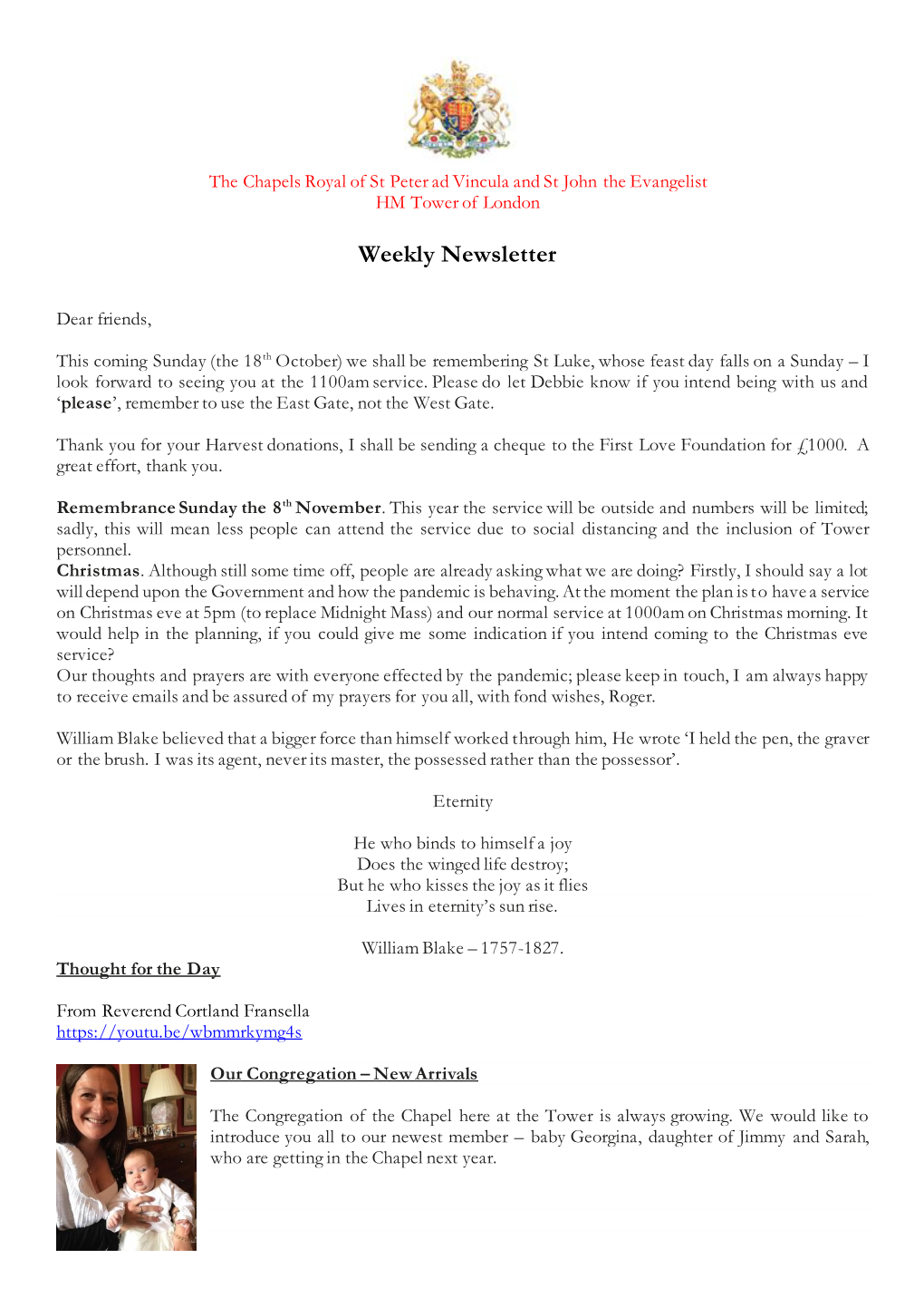 Weekly Newsletter