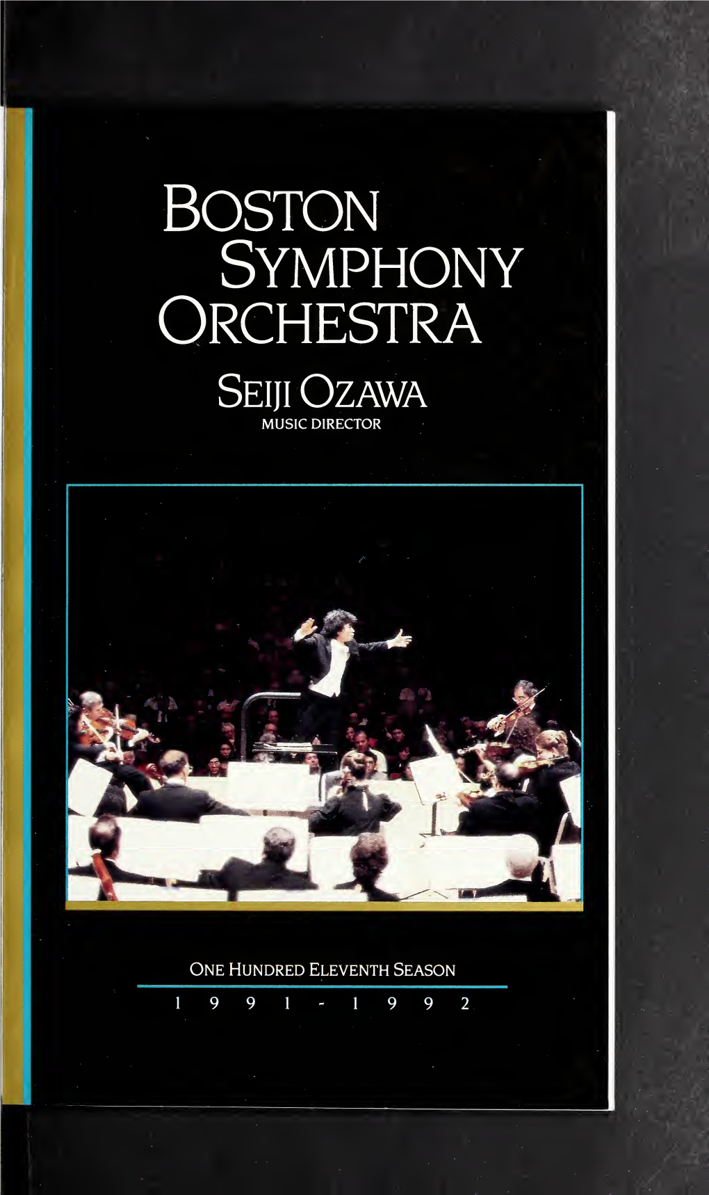 Boston Symphony Orchestra Concert Programs, Season 111, 1991-1992