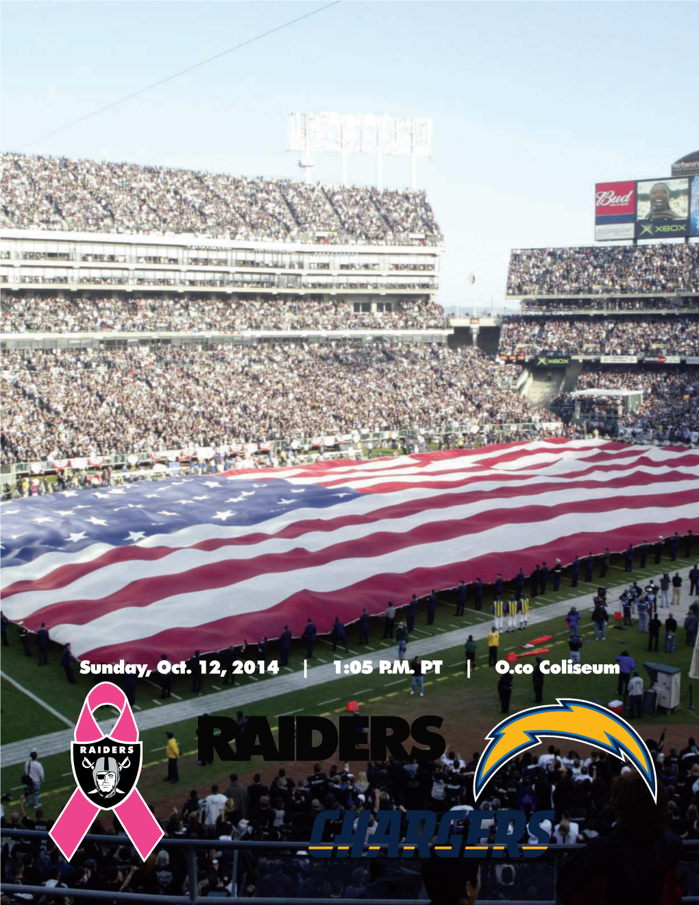 Sunday, Oct. 12, 2014 | 1:05 P.M. PT | O.Co Coliseum OAKLAND RAIDERS WEEKLY RELEASE Week 6 1220 Harbor Bay Parkway | Alameda, CA 94502 | Raiders.Com Sunday, Oct