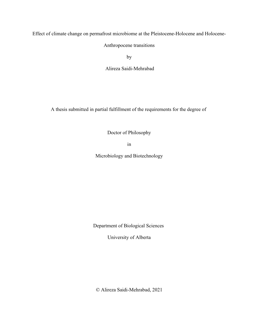 Anthropocene Transitions by Alireza