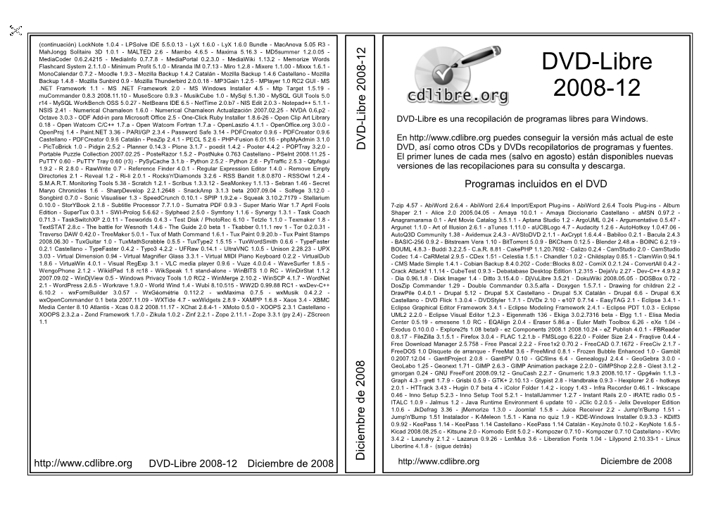 DVD-Libre 2008-12 DVD-Libre Diciembre De 2008 De Diciembre