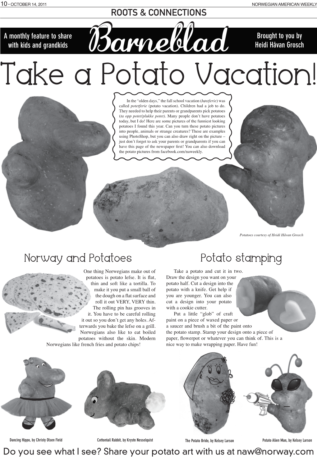 Potato Stamping Norway and Potatoes