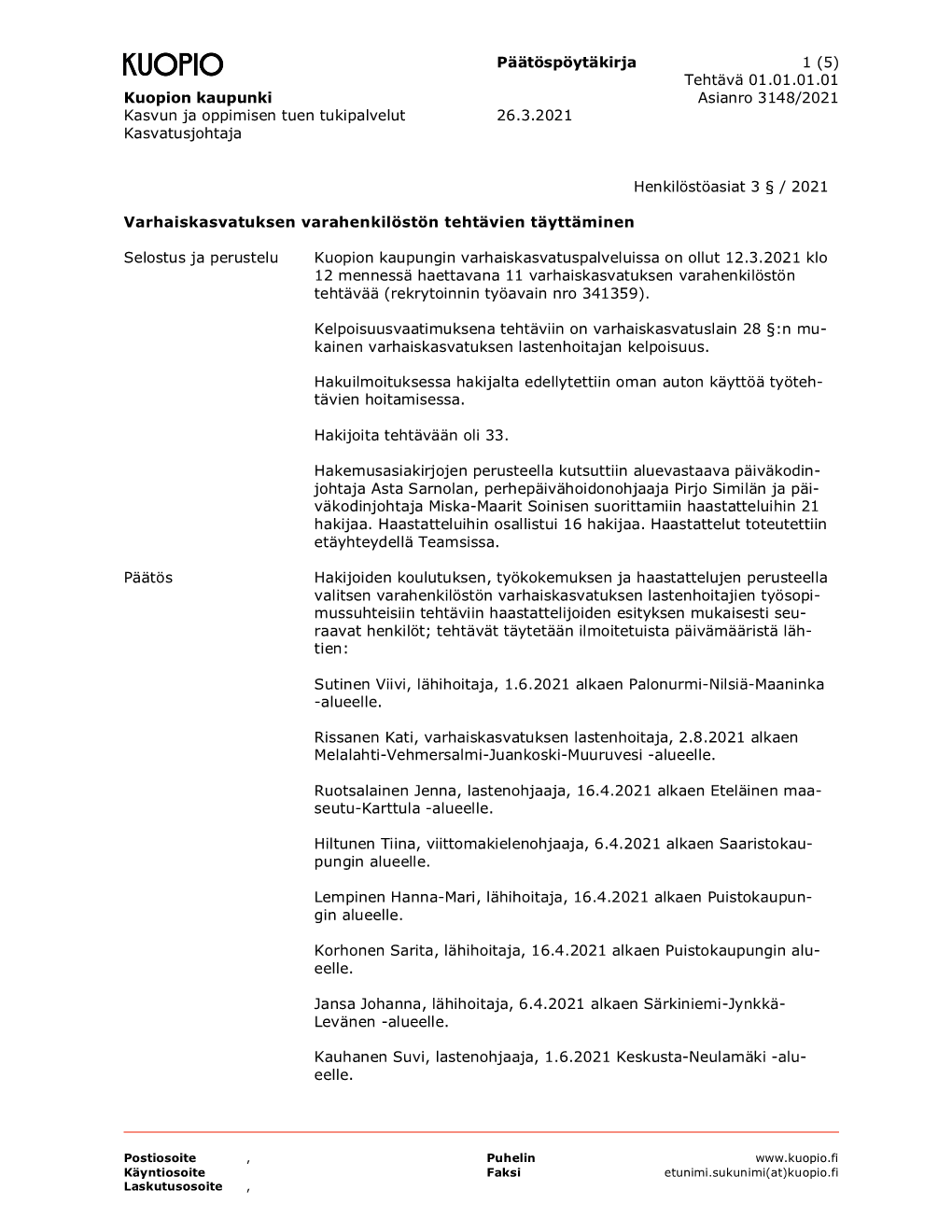 3148-2021-1 Varhaiskasvatuksen