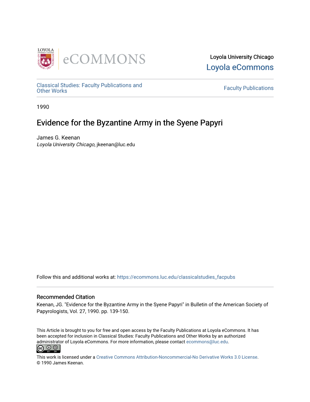 Evidence for the Byzantine Army in the Syene Papyri