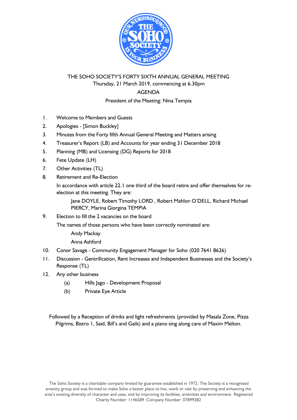 Draft AGM Agenda 2019.Pages