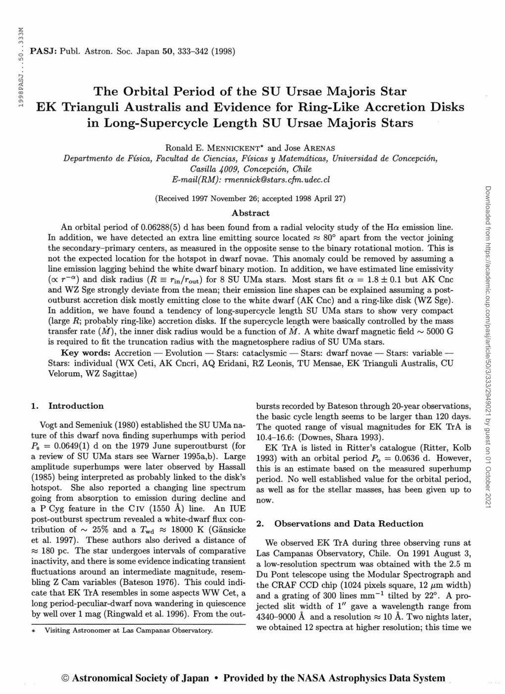 The Orbital Period of the SU Ursae Majoris Star EK Trianguli Australis and Evidence for Ring-Like Accretion Disks in Long-Supercycle Length SU Ursae Majoris Stars