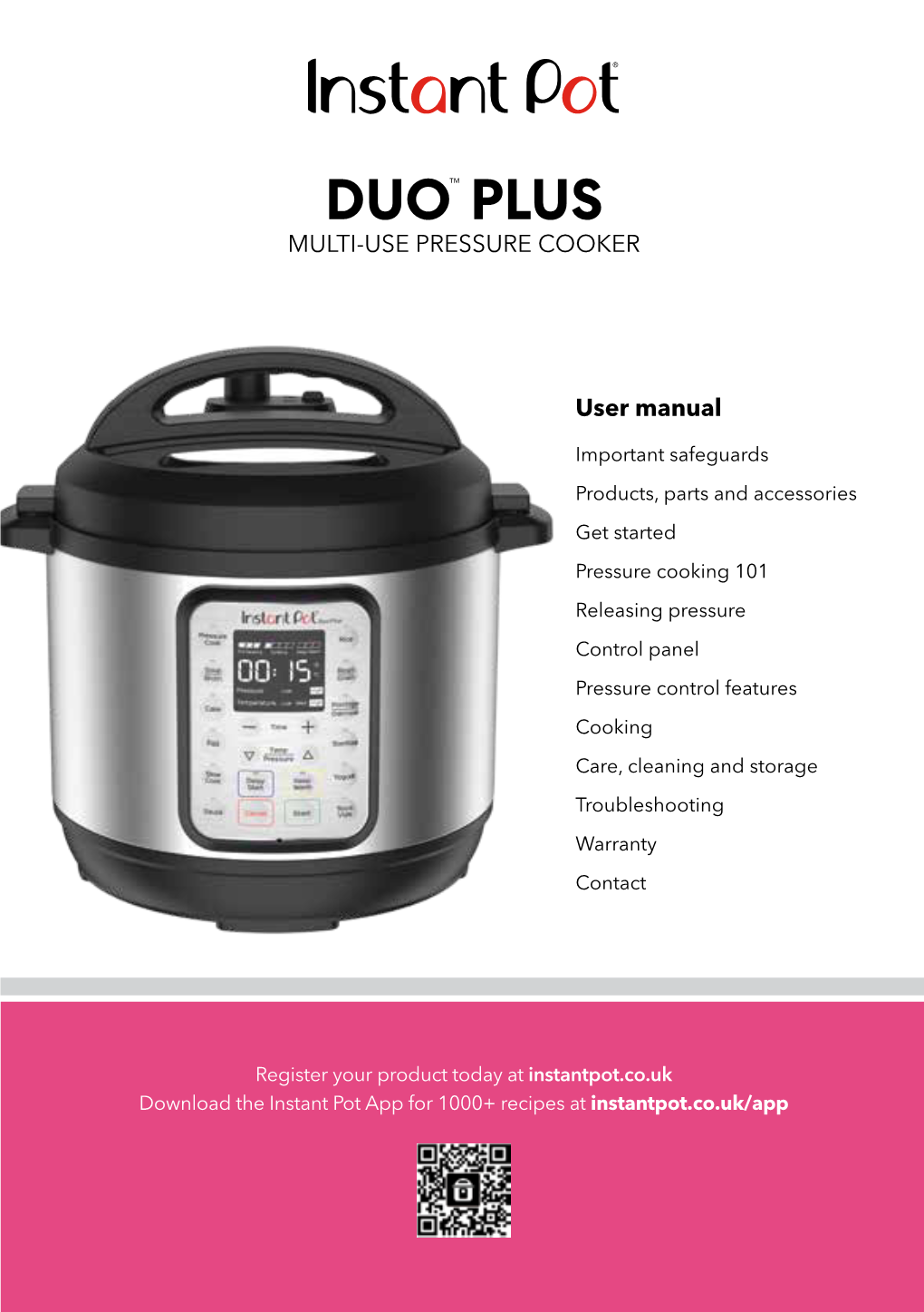 Duo Plus 60 V2 1000–1200 W 220–240 V ~ 50–60 Hz 5.7 Litres 5.2 Kg Cm: 33 L X 34 W X 33 H