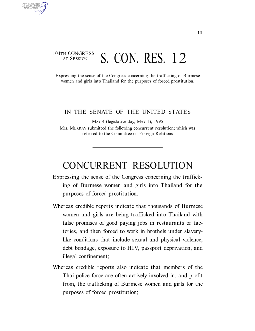 S. Con. Res. 12