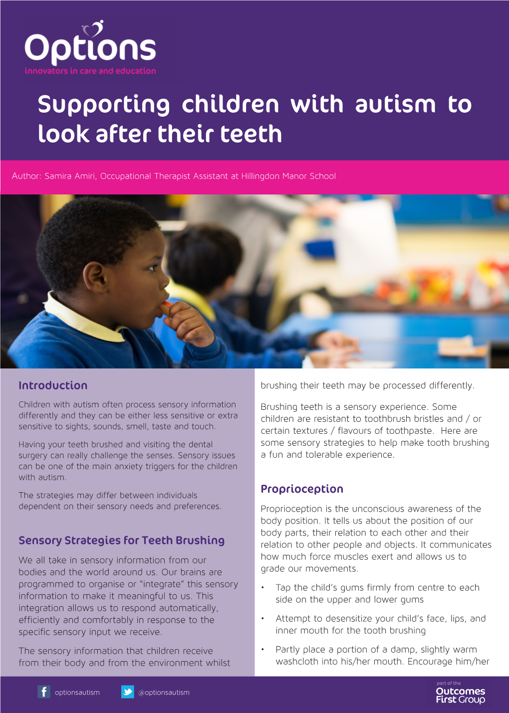 Supporting Children with Autism to Look After Their Teeth-Options