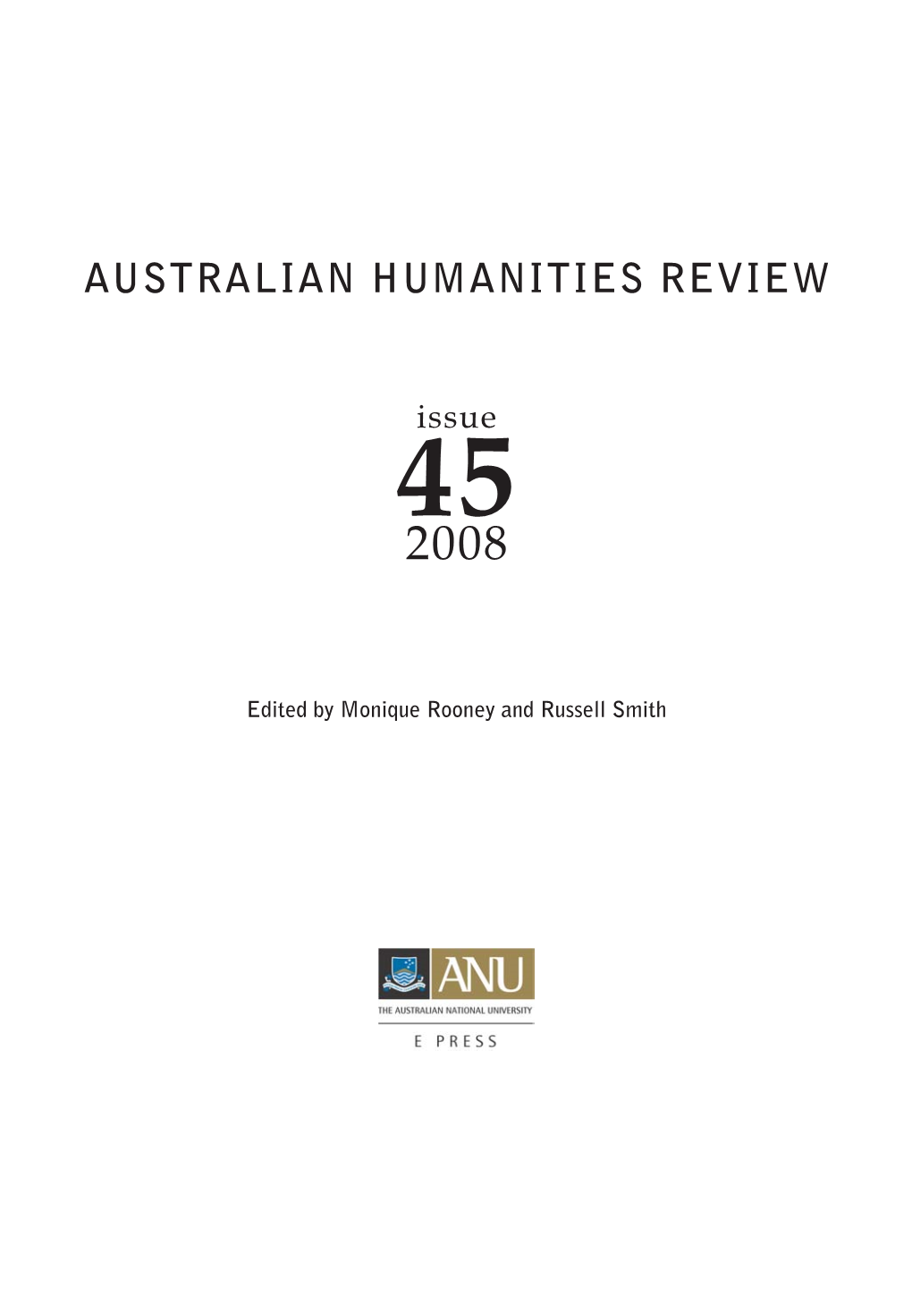 Australian Humanities Review